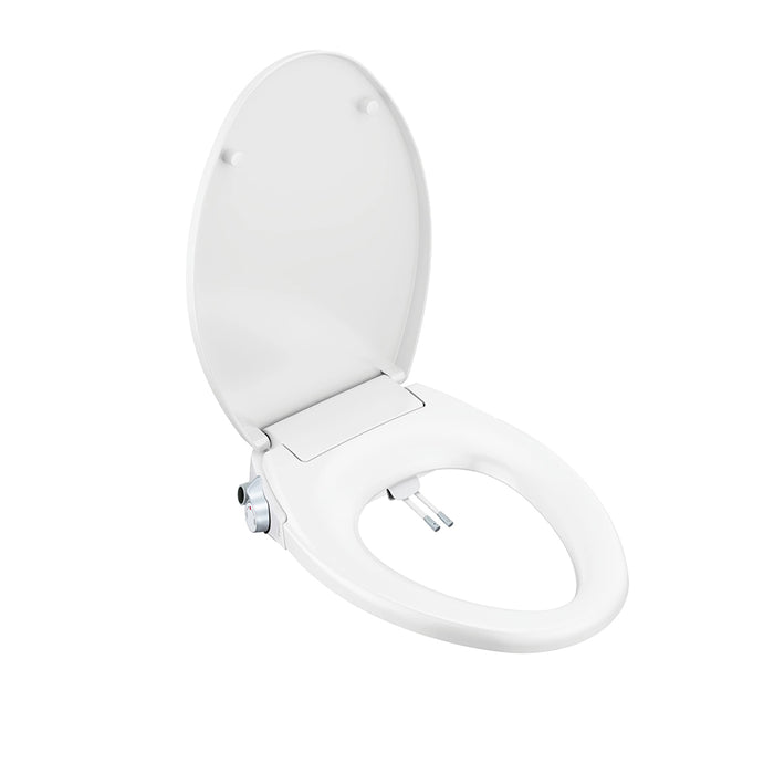 B Series Non-Electric Bidet Toilet Seats with Slim Design, On/Off Safety T Diverter