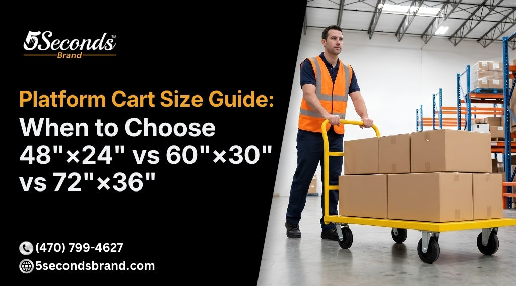 Platform Cart Size Guide: When to Choose 48"×24" vs 60"×30" vs 72"×36"