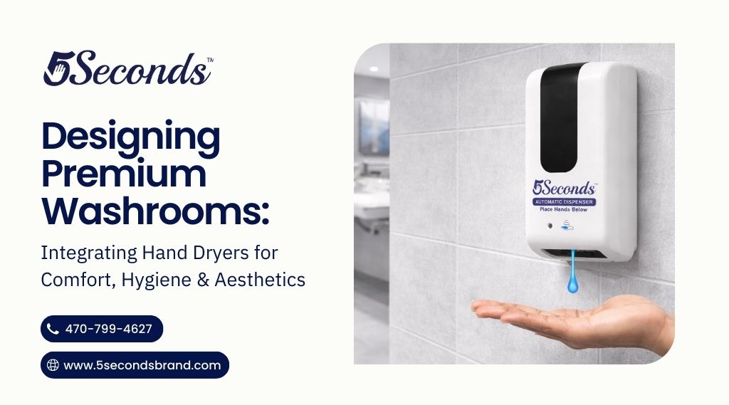 Designing Premium Washrooms: Integrating Hand Dryers for Comfort, Hygiene & Aesthetics
