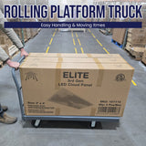 MAXLOAD Heavy Duty Industrial Platform Cart 48” X 24” with 2400 lbs Capacity, and 6" swivel wheels