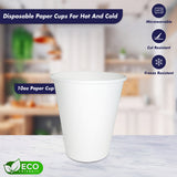 Biodegradable Sugarcane Baggase Paper Cups for Hot and Cold Drinks | 10oz | 1000 Pcs | Environmental Friendly