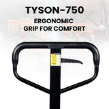 5Seconds Tyson 750 Pallet Jack Scale Truck, 5000 lb Capacity, 27"x 48" Pallet Jack Forklift with Built-in Digital Scale, 1lb Readability, Heavy-Duty Industrial Pallet Truck for Warehouse