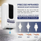 Automatic Soap Dispenser Touchless for Bathroom & Kitchen | Wall-Mount Auto Foaming Soap/Senitizer Dispenser