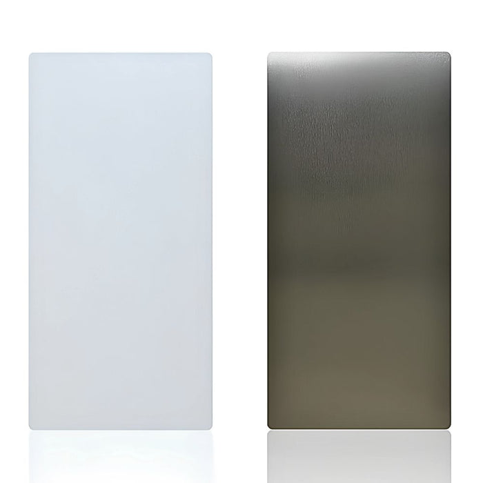 Hand Dryer wall guard | White & Grey | 31-1/2" × 15-3/4" × 1/17" | Reversible | Aluminum