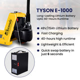 5Seconds Tyson E-1000 Electric Pallet Jack, 5500 LB Capacity Motorized Pallet Lift Trucks with Lithium Battery, Brushless Motor, 27"x 48" Forks, Heavy-Duty Powered Pallet Mover for Warehouse & Industrial Use