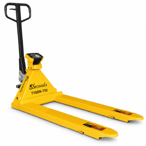 Pallet Jack | Built-in Digital Scale | 555039 | 48"x 27" Forklift | 6600 Lbs | PU Wheels | Tyson 750