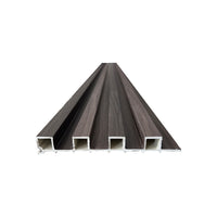 Modern Wall Panels Silver Grey | 0.86 in. x ½ ft. x 10 ft Low Maintenance Easy Clean Diffuser Decorative WPC Wall Panelling (22 sq. ft/Case)