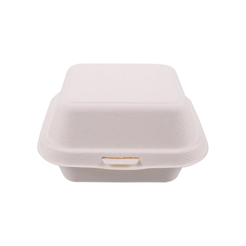 Compostable Burger Box | Hot & Cold Food | 6"x 6" | 500 Pcs