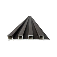Cloud Grey WPC Wall Panel | 0.86 in. x ½ ft. x 10 ft Low Maintenance Easy Clean Diffuser Decorative WPC Wall Panelling (22 sq. ft/Case)