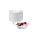 Biodegradable Sugarcane Baggase Bowl for Hot and Cold Food | 6" 12oz | 500 Pcs | Environmental Friendly