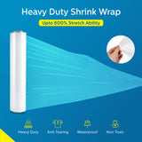 Industrial Grade Pallet Stretch Wrap 18" x 1500Ft | 800% Strechable | 80 Guage | Clear