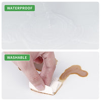 Smooth Drop Ceiling Tiles 2ft x 4ft |  Waterproof, Washable and Fire-Rated | Reversible Ceiling Panels White & Black 4-Pack