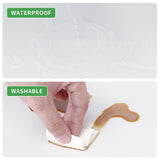 Smooth Drop Ceiling Tiles 2ft x 4ft |  Waterproof, Washable and Fire-Rated | Reversible Ceiling Panels White & Black 4-Pack