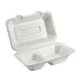 Eco Friendly 2 Compartment Container | Hot & Cold Food | 9"x 6" | 200 Pcs