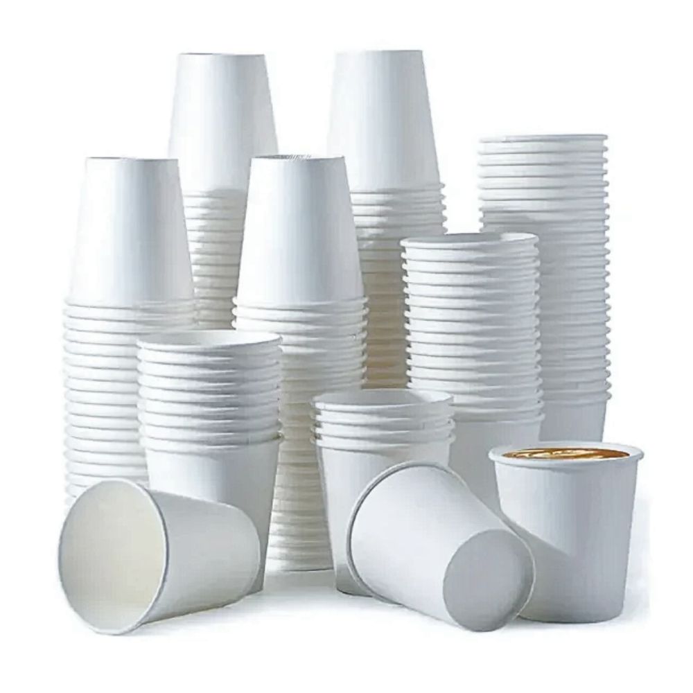 Biodegradable Sugarcane Baggase Paper Cups for Hot and Cold Drinks | 10oz | 1000 Pcs | Environmental Friendly