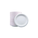 Biodegradable Sugarcane Baggase 6" Round Plate for Hot and Cold Food | 1000 Pcs | Environmental Friendly