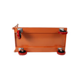 STEEL STRONG Platform Cart 48” X 24” with 3000 Lbs Load Capacity, and 8" Red Swivel Wheels With Lock, Diamond Plated
