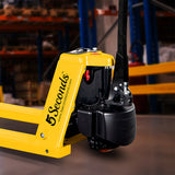TYSON E-1000, Steel Electric Powered Pallet Jack, 5000 lbs Capacity, Fork Sizes 48” x 27”