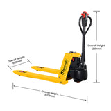 TYSON E-1000, Steel Electric Powered Pallet Jack, 5000 lbs Capacity, Fork Sizes 48” x 27”