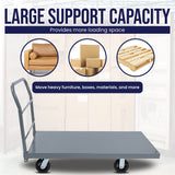 MAXLOAD Heavy Duty Industrial Platform Cart 48” X 24” with 2000 lbs Capacity, and 6" swivel wheels