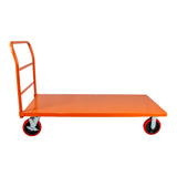 STEEL STRONG Heavy Duty Diamond Plated Industrial Platform Cart 60” X 30” with 3300 lbs Capacity, and 8