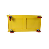 STEEL STRONG Platform Cart 60” X 30” with 3000 Lbs Load Capacity, and 8" Red Swivel Wheels With Lock, Diamond Plated