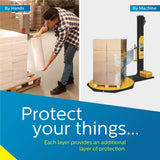 Industrial Grade Pallet Stretch Wrap 18" x 1500Ft | 800% Strechable | 80 Guage | Clear