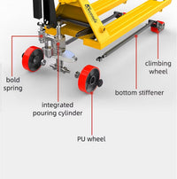 5Seconds Arrow Industrial Duty Pallet Jack with 27" W x 48" L Forks, 5500 lb Capacity General Purpose Manual Pallet Truck for Warehouse, Manufacturing and Retail