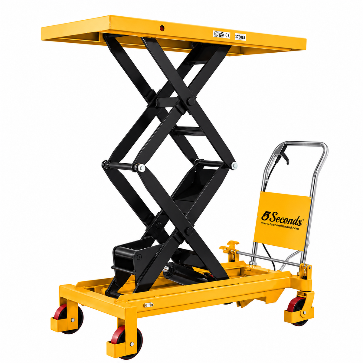 Arrow Heavy Duty Double Scissor Lift Table, 777013 | 1760 Lbs Capacity