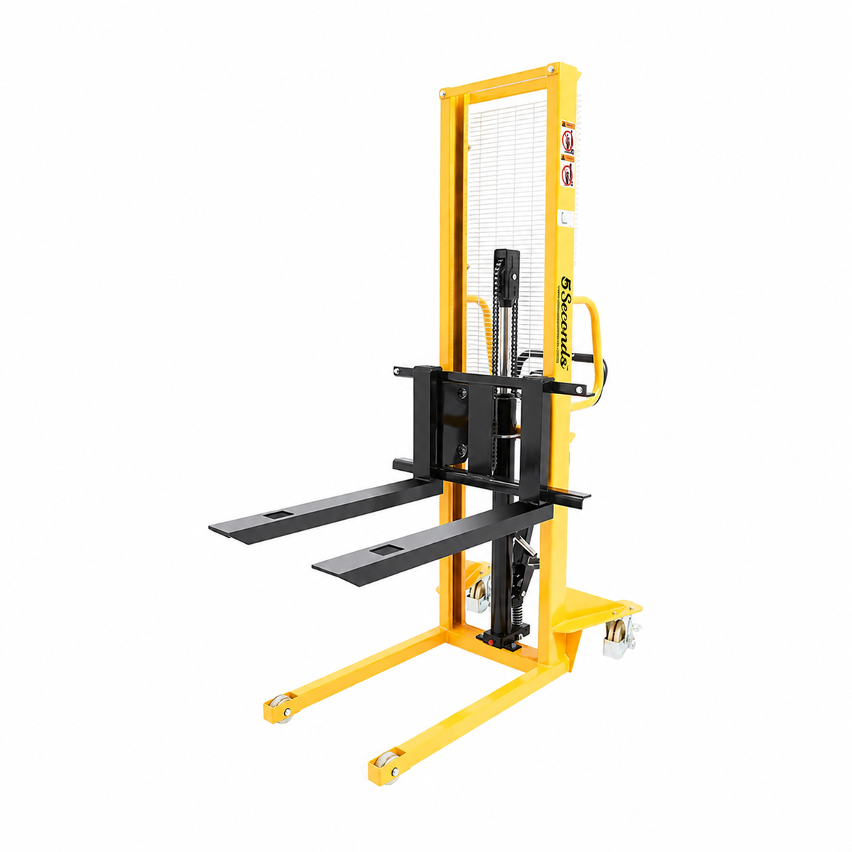 Arrow Manual Pallet Stacker, 777014 | 1,100 Lbs Capacity, 63" Maximum Lift