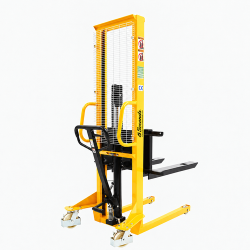 5Seconds Manual Pallet Stacker, 777014 | 1,100 Lbs Capacity, 63" Maximum Lift