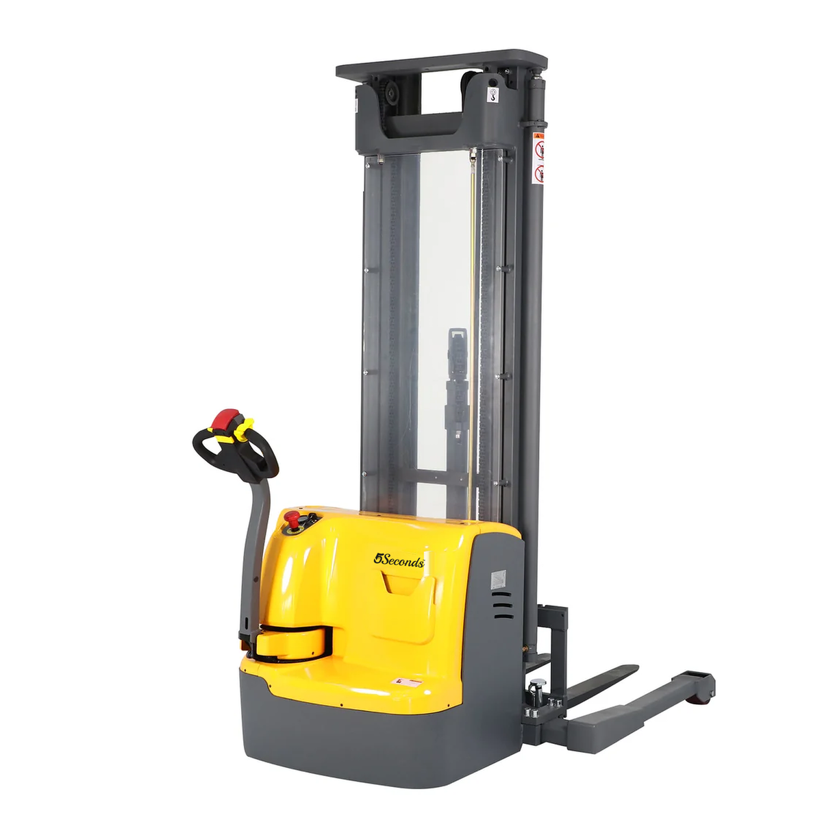5Seconds - Electric Stacker - 777036 | 3300 Lbs Capacity, 177in Lift, 24V Lead-Acid Battery