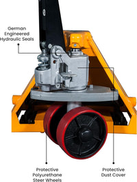 5Seconds Arrow Industrial Duty Pallet Jack with 27" W x 48" L Forks, 5500 lb Capacity General Purpose Manual Pallet Truck for Warehouse, Manufacturing and Retail