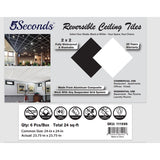 5Seconds™ Reversible Ceiling Tiles, 2 x 2 feet, Pack of 6
