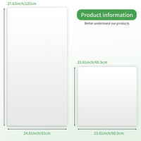 Smooth Drop Ceiling Tiles 2ft x 4ft |  Waterproof, Washable and Fire-Rated | Reversible Ceiling Panels White & Black 4-Pack