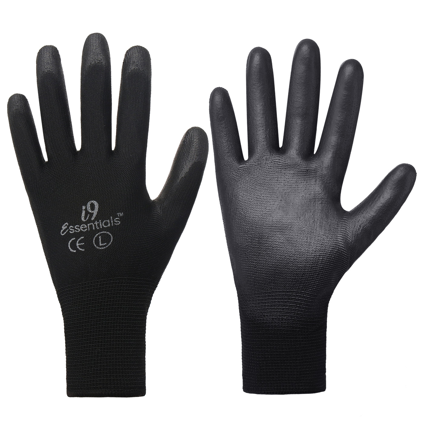 PU Coated Work Gloves - 100014, 240 Pairs | Black