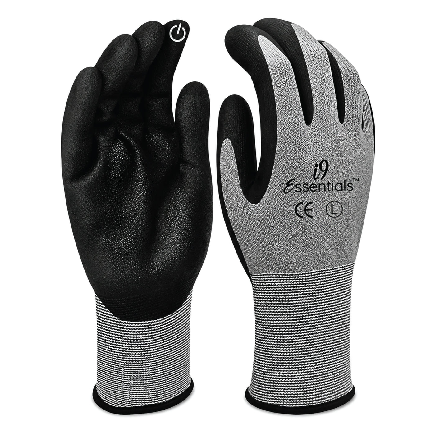 Micro-Foam Nitrile Coated Work Gloves - 100021, 240 Pairs, Touchscreen | Gray