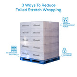Industrial Grade Pallet Stretch Wrap 20 x 5000Ft 80 Gauge Thickness Shrink Wrap for Industrial Machine