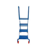 5Seconds™ 4 Step Lock-N-Stock Folding Ladder – Blue