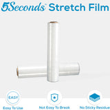 Industrial Grade Pallet Stretch Wrap 20" x 5000Ft 80 Gauge Thickness Shrink Wrap for Industrial Machine Use 800% Stretchable Cast Shrink Film for Superior Strength & Protection