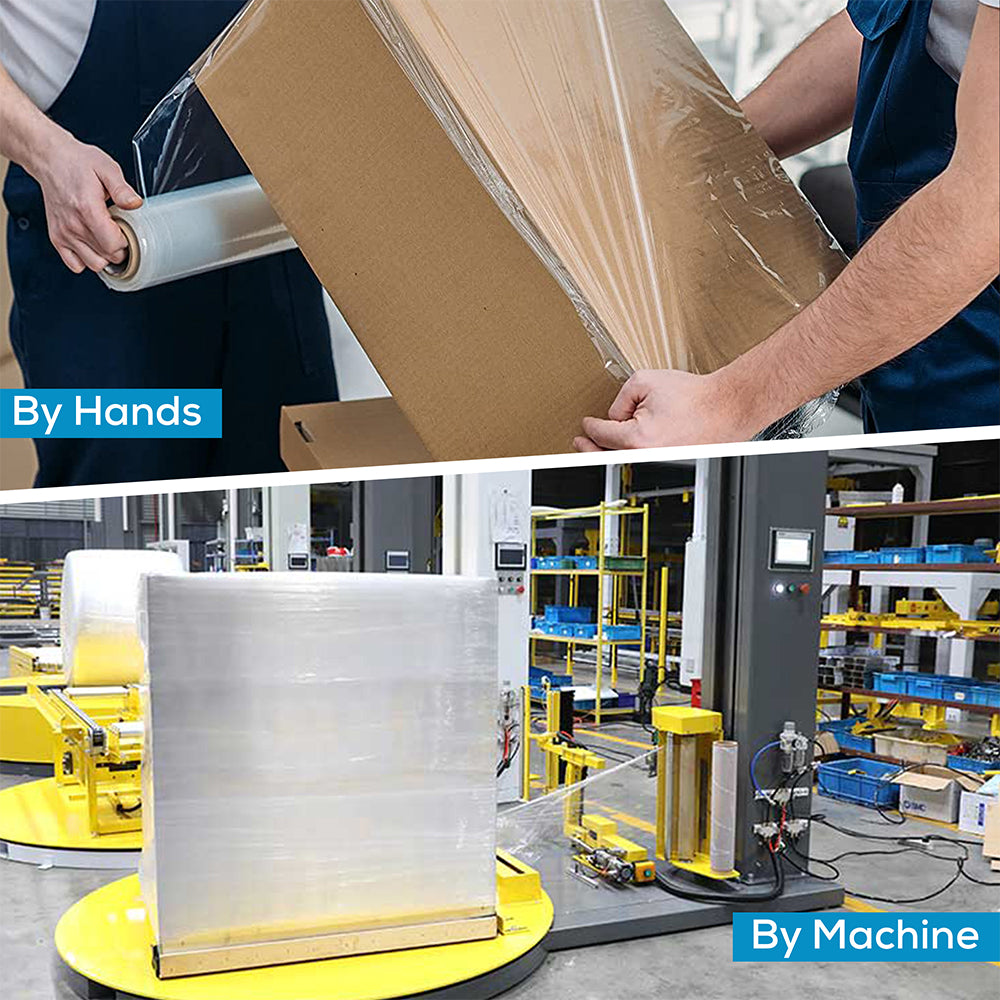 Industrial Grade Pallet Stretch Wrap 20 x 5000Ft 80 Gauge Thickness Sh