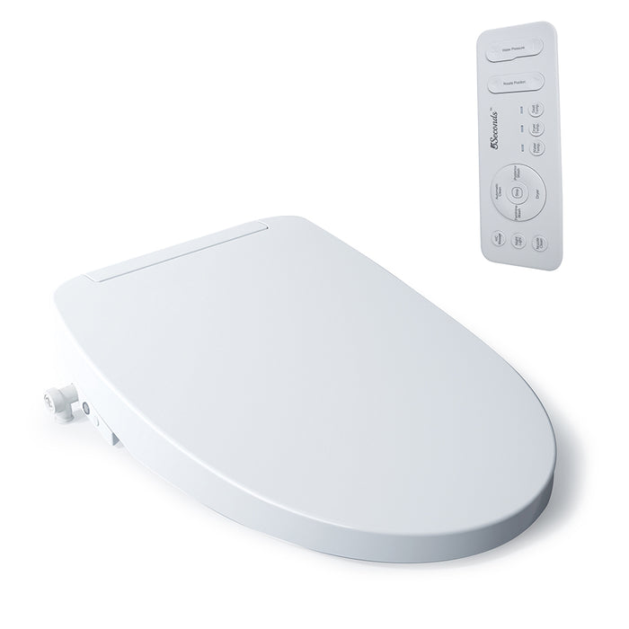 Electric Smart Bidet Slim Heated Toilet Seat with Remote