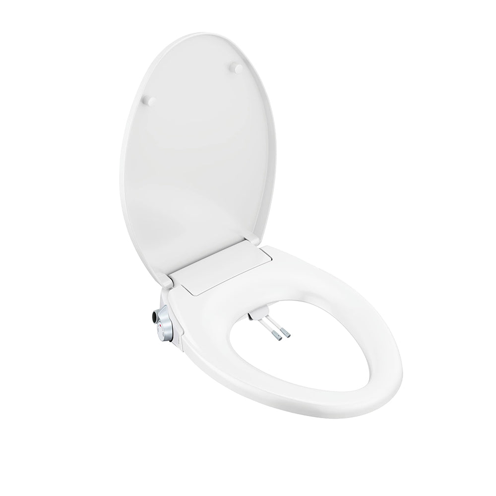 B Series Non-Electric Bidet Toilet Seats with Slim Design, On/Off Safety T Diverter