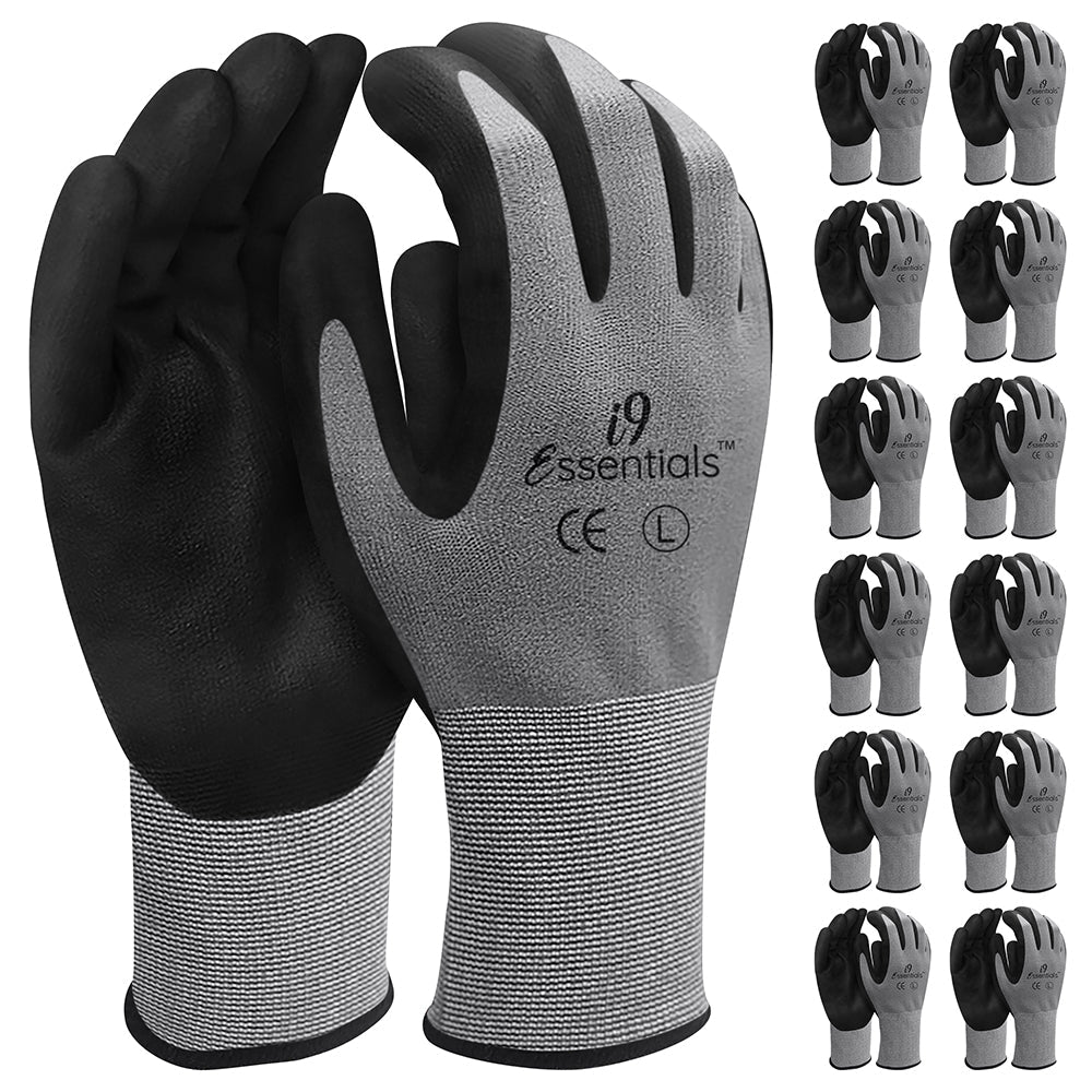 FORAKER, Polyester & Nitrile, Grey & Black