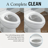 B Series Non-Electric Bidet Toilet Seats with Slim Design, On/Off Safety T Diverter