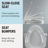 B Series Non-Electric Bidet Toilet Seats with Slim Design, On/Off Safety T Diverter