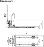 Steel Pallet Jack with Scale