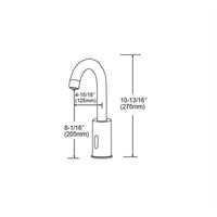 Revive Touchless Commercial Faucet with Smart Temperature Control Mixer| Bronze Finish with Deck Mount Plate