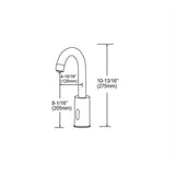 Revive Touchless Commercial Faucet with Smart Temperature Control Mixer| Bronze Finish with Deck Mount Plate