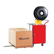 5Seconds™ High Table Carton Automatic Pallet Strapping Machine Heavy Duty Pallet Strapping Machine 23 in. x 31-1/2 in. x 55 in. 175 Lb. Maximum Tension Red